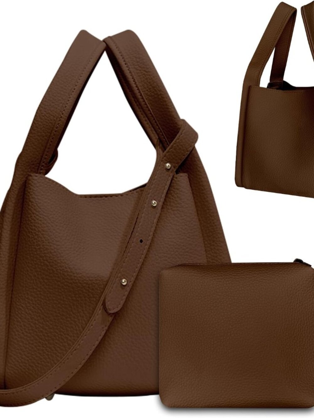 Bucket Bags for Women Vegan Leather Crossbody Bucket Handbag Bucket Purses with